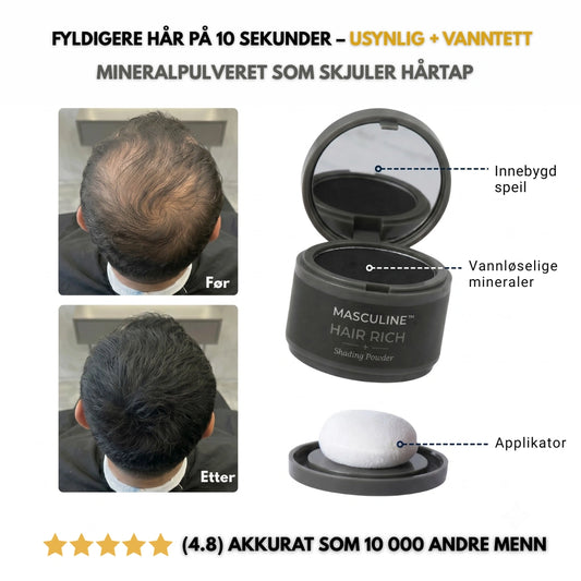 Masculine HairRich™ - Premium Hårtabsfiller Til Mænd